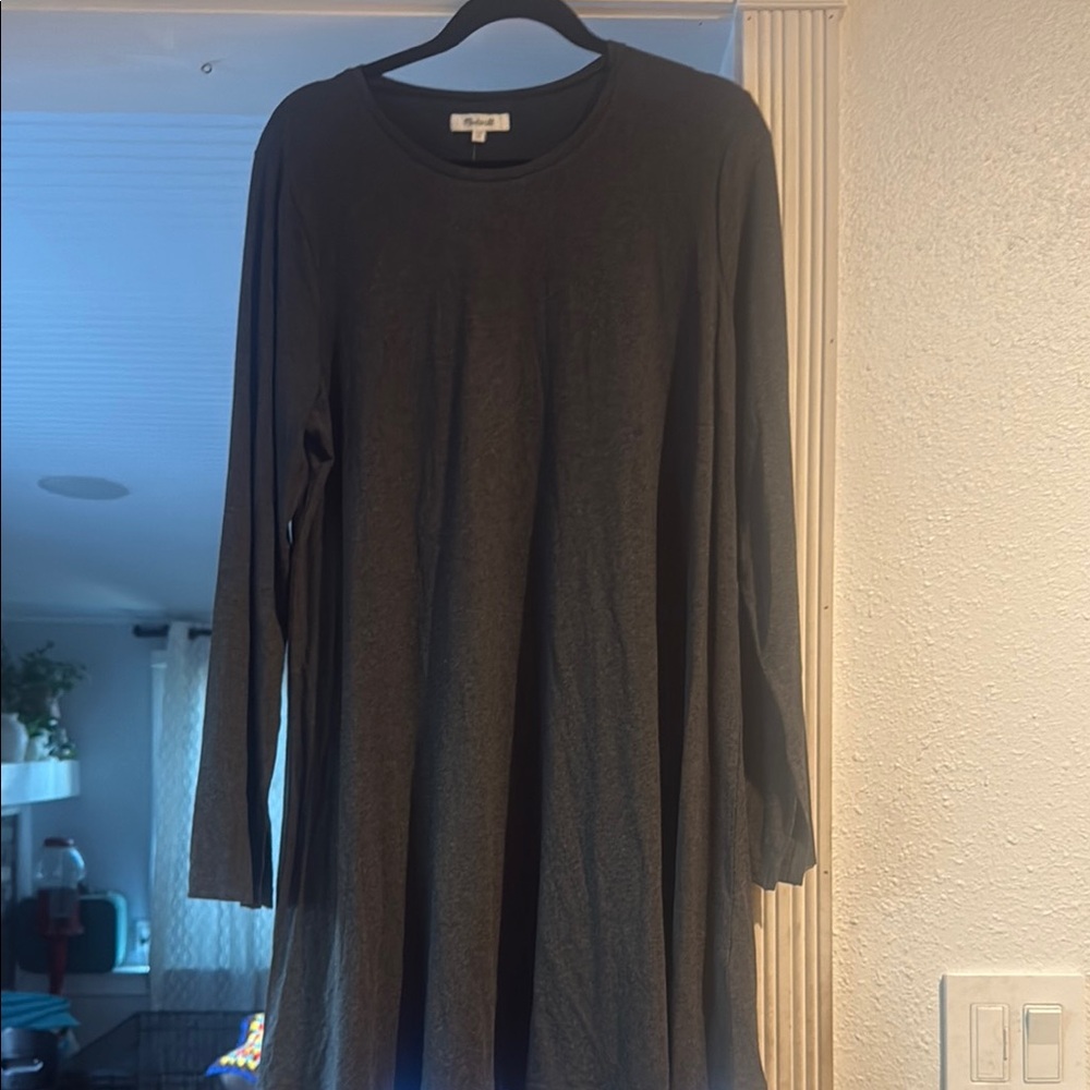 Madewell Charcoal Gray Long Sleeve Top